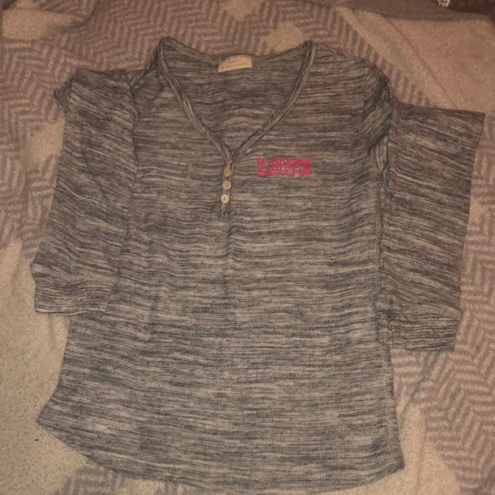 pink love matching sleepwear set